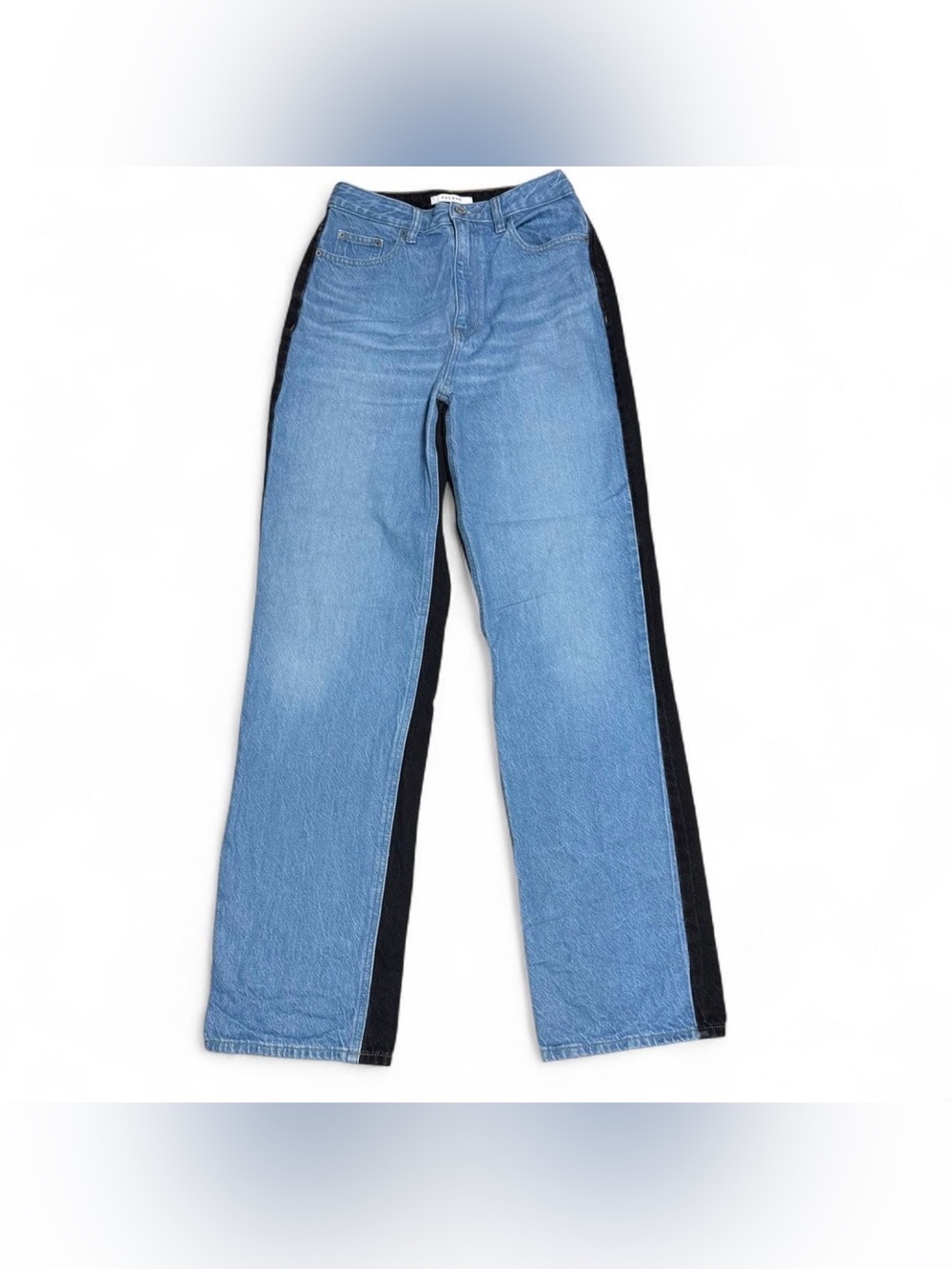 PacSun 90s Boyfriend Jeans Size 27 Two Tone Colorblock Medium Wash Black